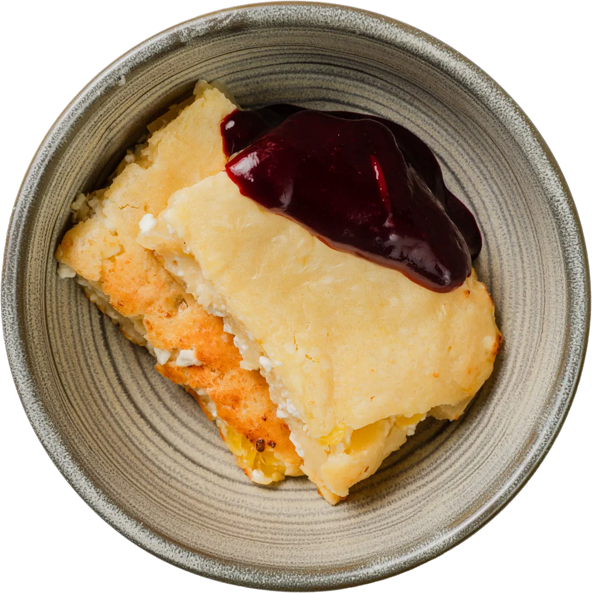 Творожная запеканка с ананасом и апельсином